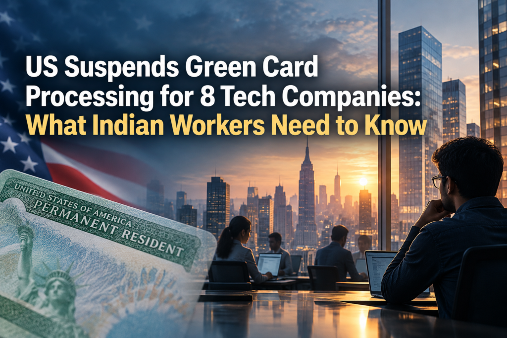 US Suspends Green Card Processing for 8 Tech Companies
