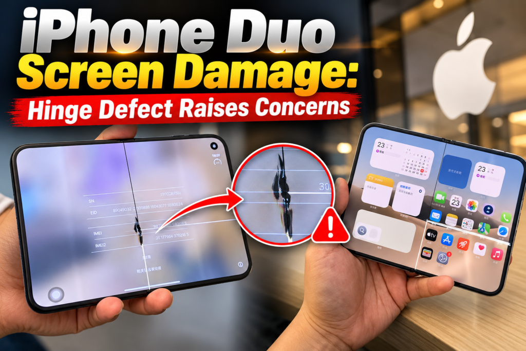 iPhone Duo Screen Damage: Hinge Defect Raises Concerns